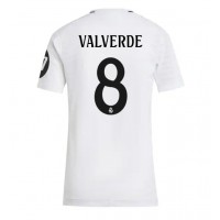 Real Madrid Federico Valverde #8 Hjemmedrakt Dame 2024-25 Kortermet